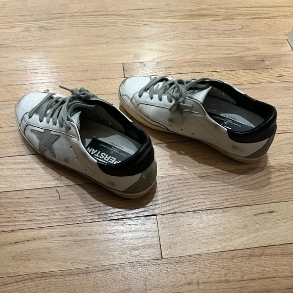 Golden Goose White and Gray Sneakers - Picture 4 of 8